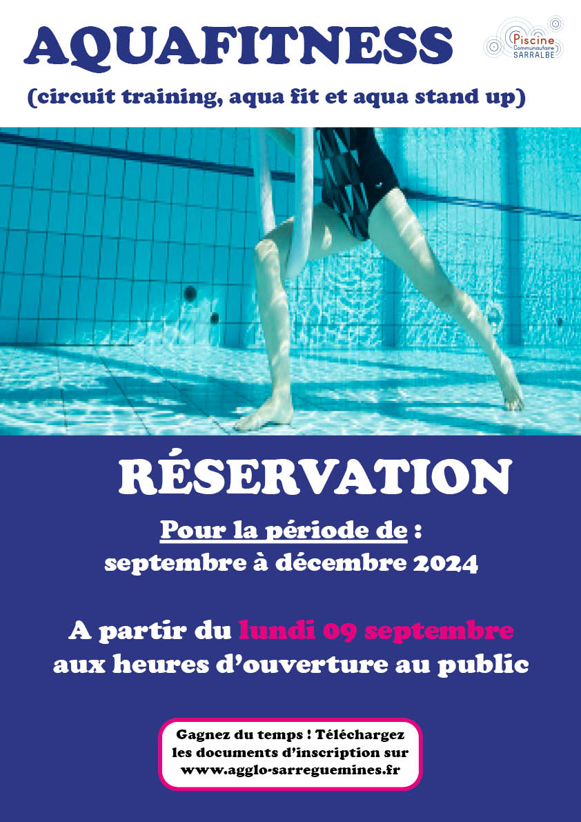 RÉSERVATIONS ET INSCRIPTIONS AUX ACTIVITÉS DE LA PISCINE DE SARRALBE