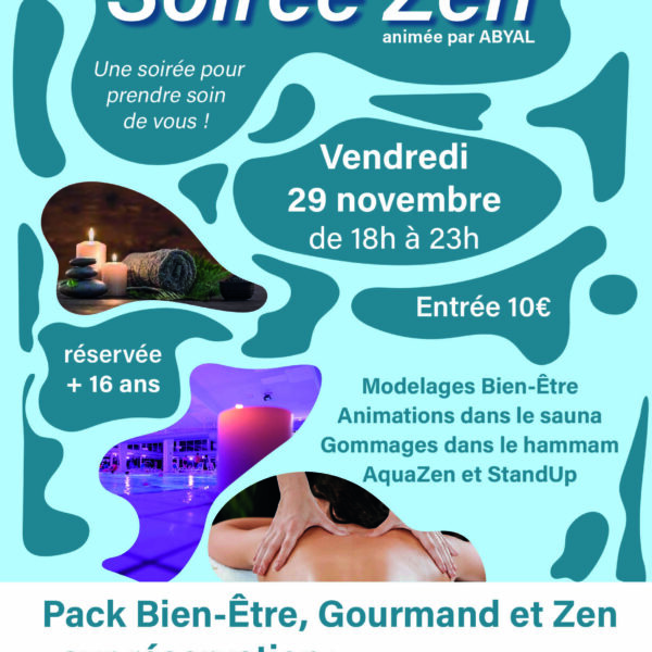 SOIRÉE ZEN LE 29 NOVEMBRE