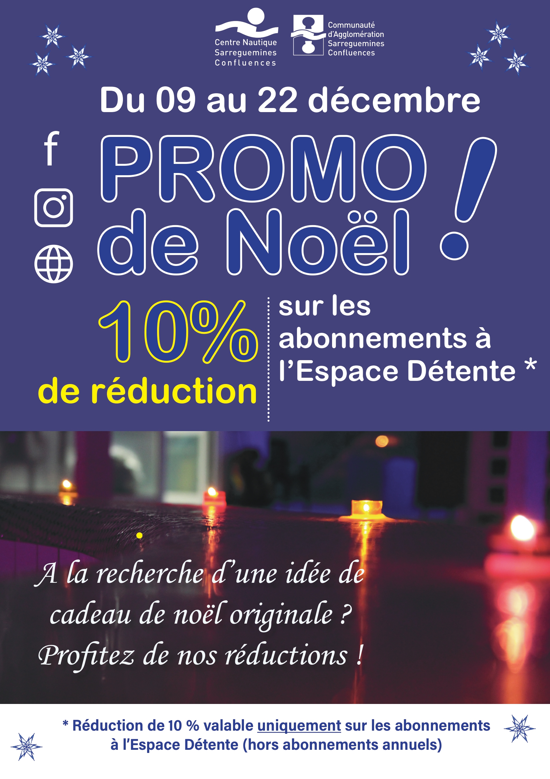 PROMOTIONS DE NOËL A L’ESPACE DÉTENTE